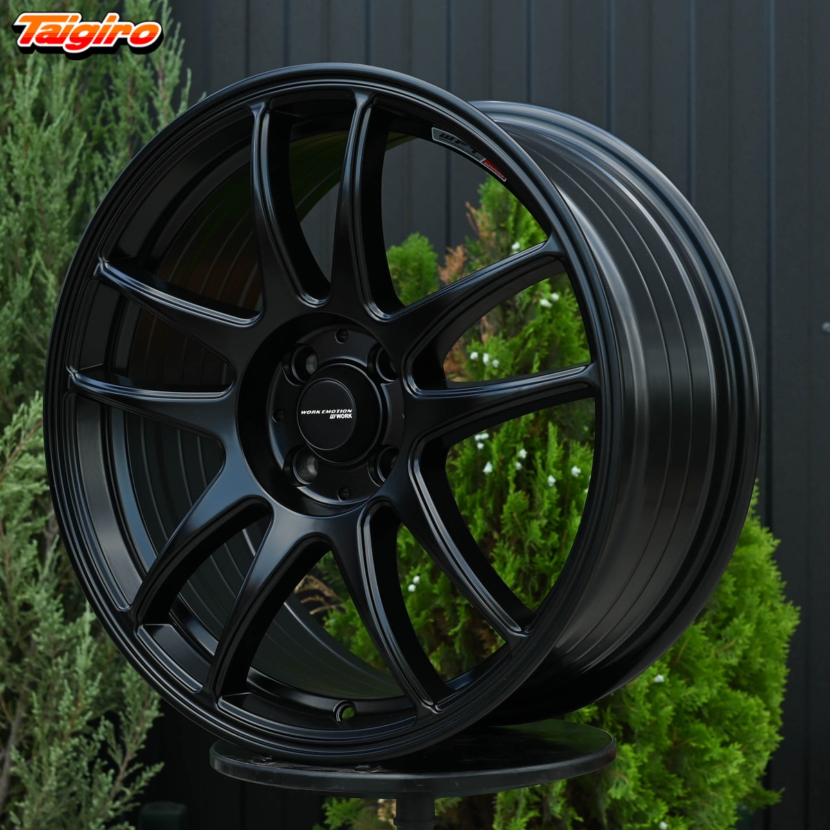 R17 Work CR-Kai Стиль 7.5J ET40 4*100 Мат черный