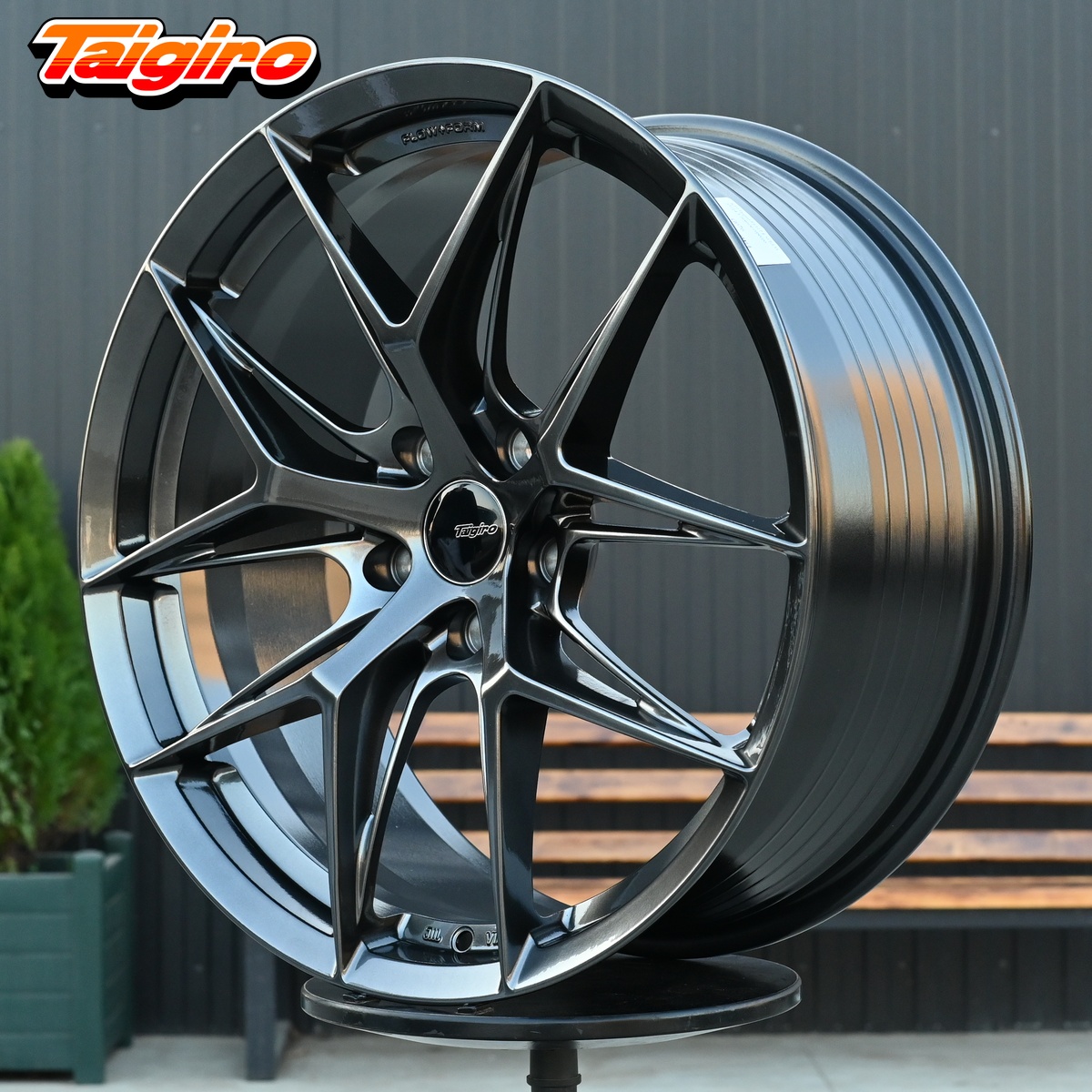 R19 Taigiro FF117 8.5J ET35 5*114.3 Темный хром