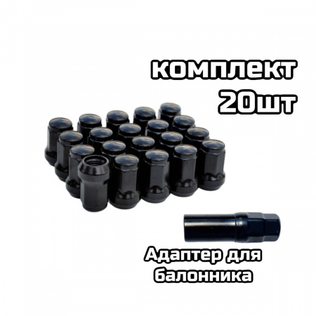 Гайки-секретки Taigiro M12*1.25 черные
