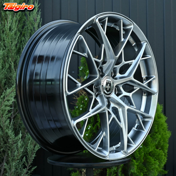 R18 HRE FF10 Стиль 8.0J ET38 5*108 Темное серебро