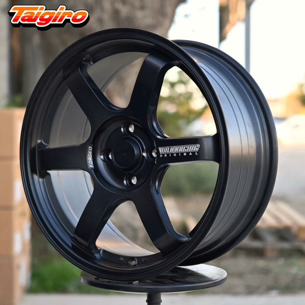 R17 Volk Racing TE37SL Стиль 7.5J ET35 4*100 Мат черный