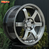 R17 Volk Racing TE37SL Стиль 8.0J ET38 5*114.3 Темный хром