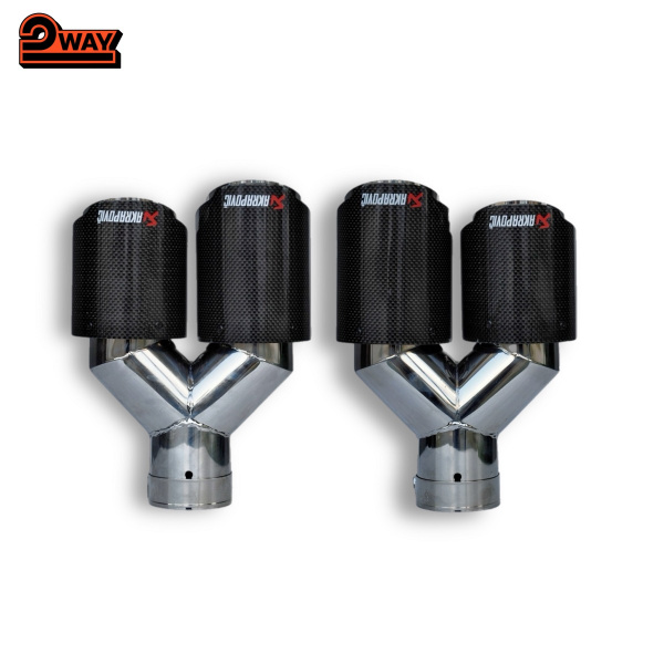 Насадка Akrapovic двойная №140 63*89 правая