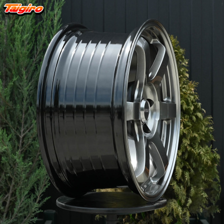 R17 Volk Racing TE37SL Стиль 8.0J ET38 5*114.3 Темный хром