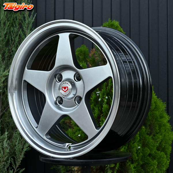 R15 Taigiro EVO 7.0 ET30 4*100 Темный хром