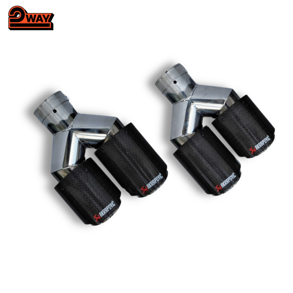 Насадка Akrapovic двойная №140 63*89 правая