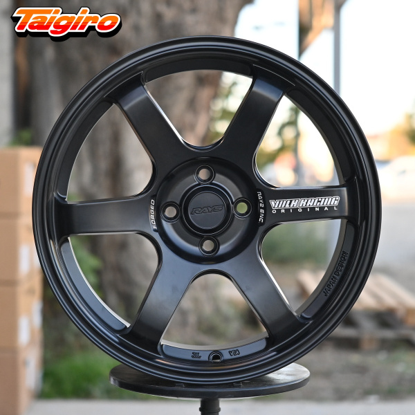 R17 Volk Racing TE37SL Стиль 7.5J ET35 4*100 Мат черный