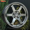 R17 Volk Racing TE37SL Стиль 8.0J ET38 5*114.3 Темный хром